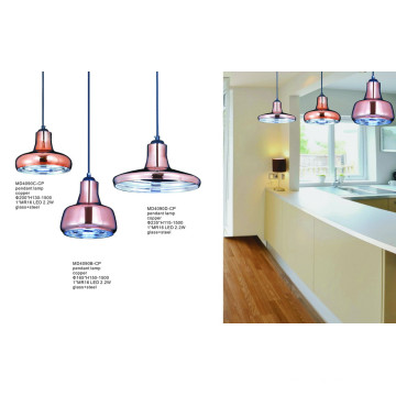 Modern Home Beautiful Fancy Glass Steel Pendant Lights (MD4090B-CP)